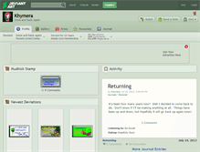 Tablet Screenshot of khymera.deviantart.com