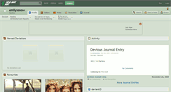 Desktop Screenshot of emilyxsnow.deviantart.com