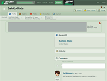 Tablet Screenshot of bushido-blade.deviantart.com