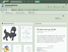 Tablet Screenshot of greyhoundtimmy.deviantart.com
