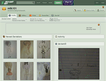 Tablet Screenshot of milk101.deviantart.com