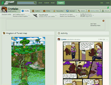 Tablet Screenshot of crystalas.deviantart.com