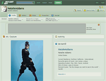 Tablet Screenshot of natalieaddams.deviantart.com