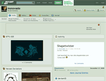 Tablet Screenshot of monowaste.deviantart.com