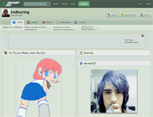Tablet Screenshot of kndburning.deviantart.com