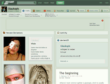 Tablet Screenshot of glaukopis.deviantart.com