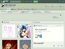 Tablet Screenshot of cliff-x-fayt-club.deviantart.com