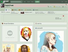 Tablet Screenshot of plasticfreak.deviantart.com