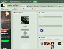 Tablet Screenshot of hunter-x-witch.deviantart.com