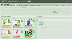 Desktop Screenshot of club-luigi.deviantart.com