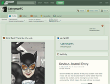 Tablet Screenshot of catwomanfc.deviantart.com