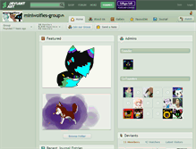 Tablet Screenshot of miniwolfies-group.deviantart.com