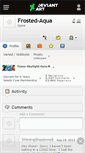 Mobile Screenshot of frosted-aqua.deviantart.com
