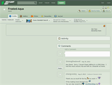 Tablet Screenshot of frosted-aqua.deviantart.com