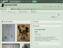 Tablet Screenshot of iconoclastic-beleifs.deviantart.com