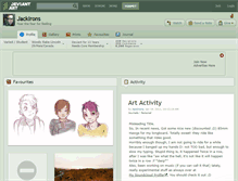 Tablet Screenshot of jackirons.deviantart.com