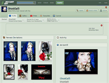 Tablet Screenshot of ghostgal5.deviantart.com