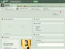 Tablet Screenshot of draxila.deviantart.com