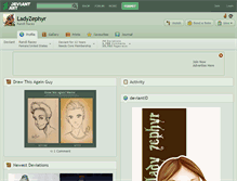 Tablet Screenshot of ladyzephyr.deviantart.com