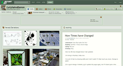 Desktop Screenshot of curlyhaireddemon.deviantart.com