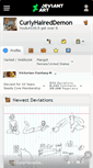 Mobile Screenshot of curlyhaireddemon.deviantart.com
