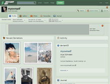 Tablet Screenshot of myownself.deviantart.com