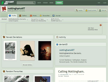 Tablet Screenshot of nottinghamart.deviantart.com