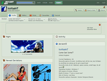 Tablet Screenshot of icexsaint.deviantart.com