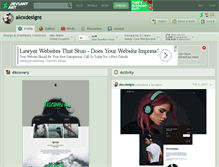 Tablet Screenshot of alexdesigns.deviantart.com