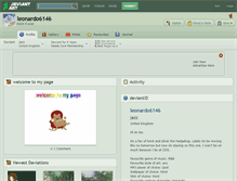 Tablet Screenshot of leonardo6146.deviantart.com