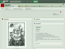 Tablet Screenshot of hypothx.deviantart.com