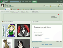 Tablet Screenshot of nixteresy.deviantart.com