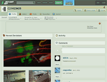 Tablet Screenshot of c21h23no5.deviantart.com
