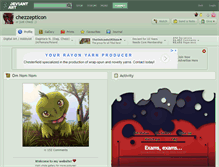 Tablet Screenshot of chezzepticon.deviantart.com