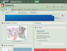 Tablet Screenshot of koopatorivm.deviantart.com