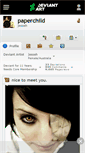 Mobile Screenshot of paperchild.deviantart.com