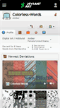 Mobile Screenshot of colorless-words.deviantart.com