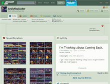 Tablet Screenshot of analyticalactor.deviantart.com