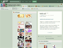 Tablet Screenshot of clamp-lovers-club.deviantart.com