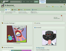 Tablet Screenshot of dr-baconman.deviantart.com