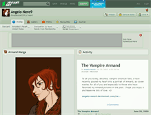 Tablet Screenshot of angelo-nero9.deviantart.com