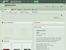 Tablet Screenshot of dallastexas2010.deviantart.com