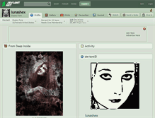 Tablet Screenshot of lunashex.deviantart.com