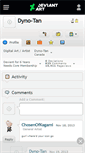 Mobile Screenshot of dyno-tan.deviantart.com