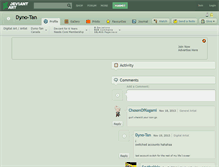 Tablet Screenshot of dyno-tan.deviantart.com