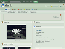 Tablet Screenshot of calandryll.deviantart.com