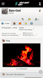 Mobile Screenshot of bass-god.deviantart.com