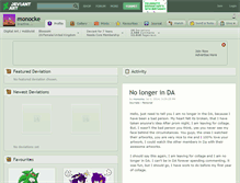 Tablet Screenshot of monocke.deviantart.com