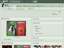 Tablet Screenshot of din-z.deviantart.com