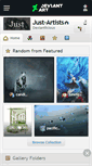 Mobile Screenshot of just-artists.deviantart.com